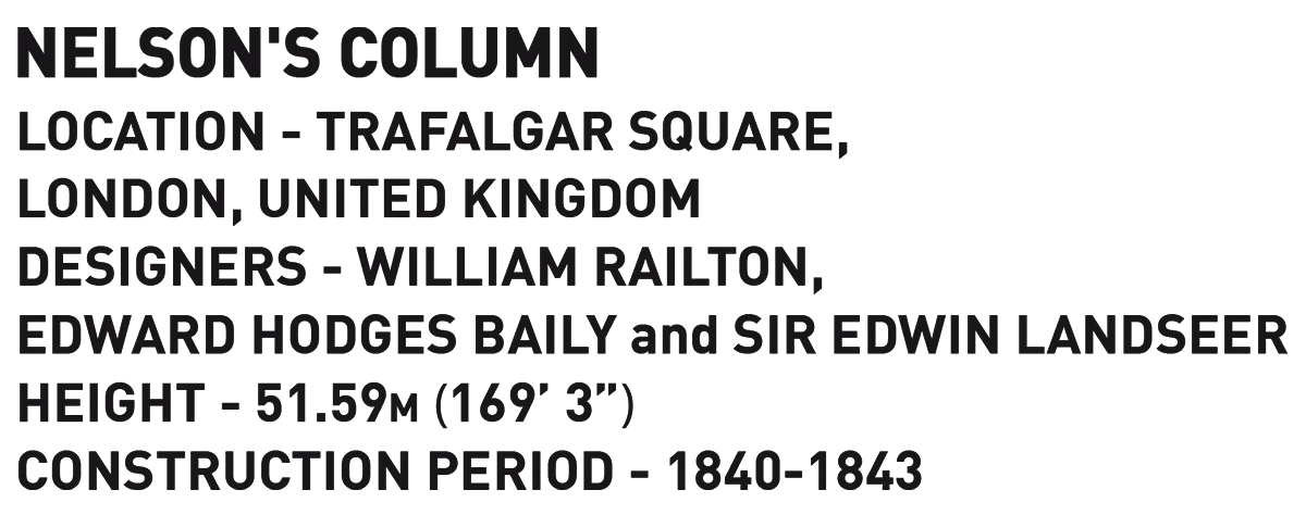 Nelson's Column Trafalgar (85 pcs) Model Kit