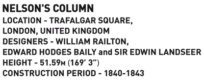 Nelson's Column Trafalgar (85 pcs) Model Kit