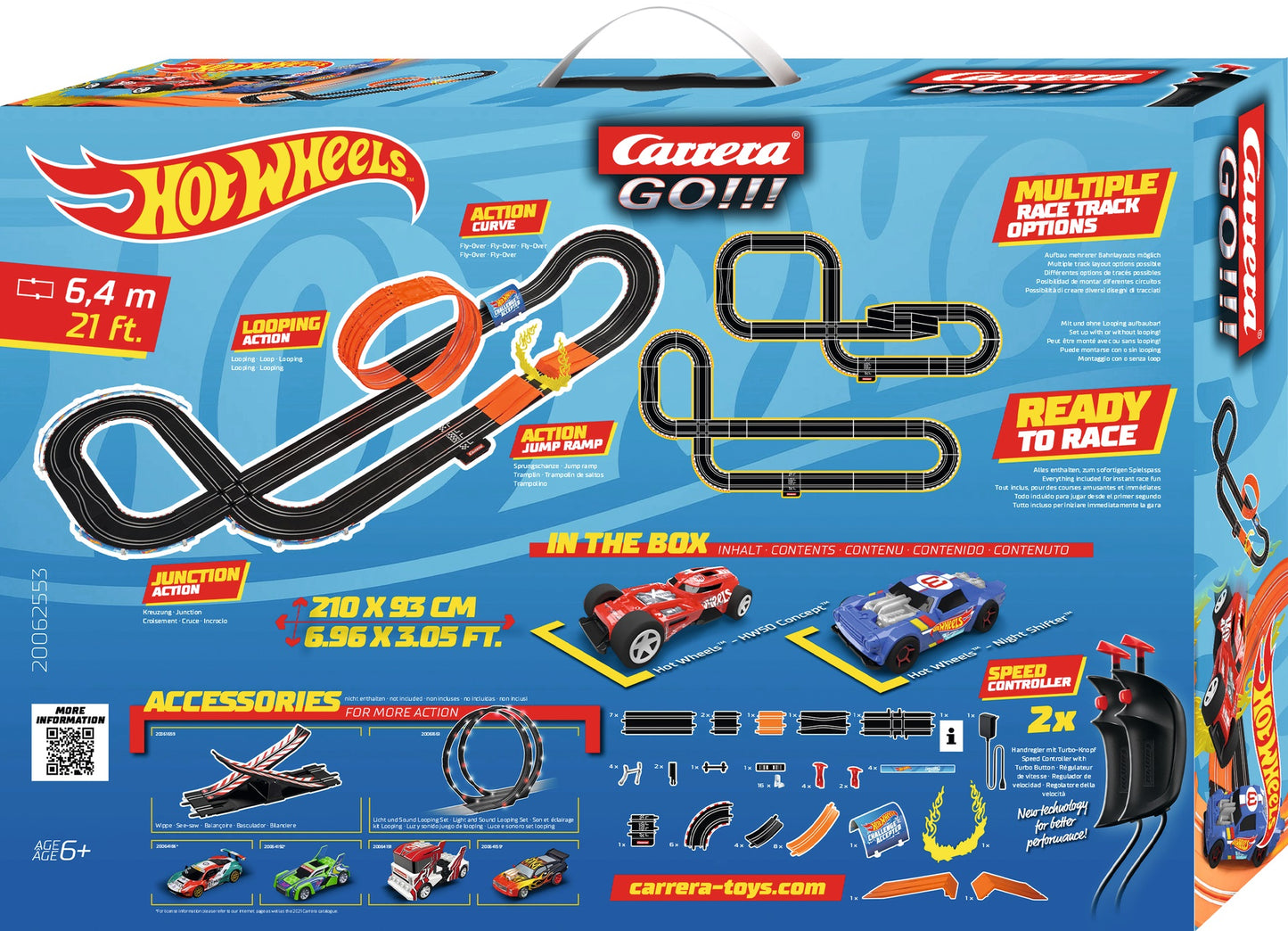 Carrera GO!!! Hot Wheels™ 6.4 - 1:43 Slot Car Racing Set