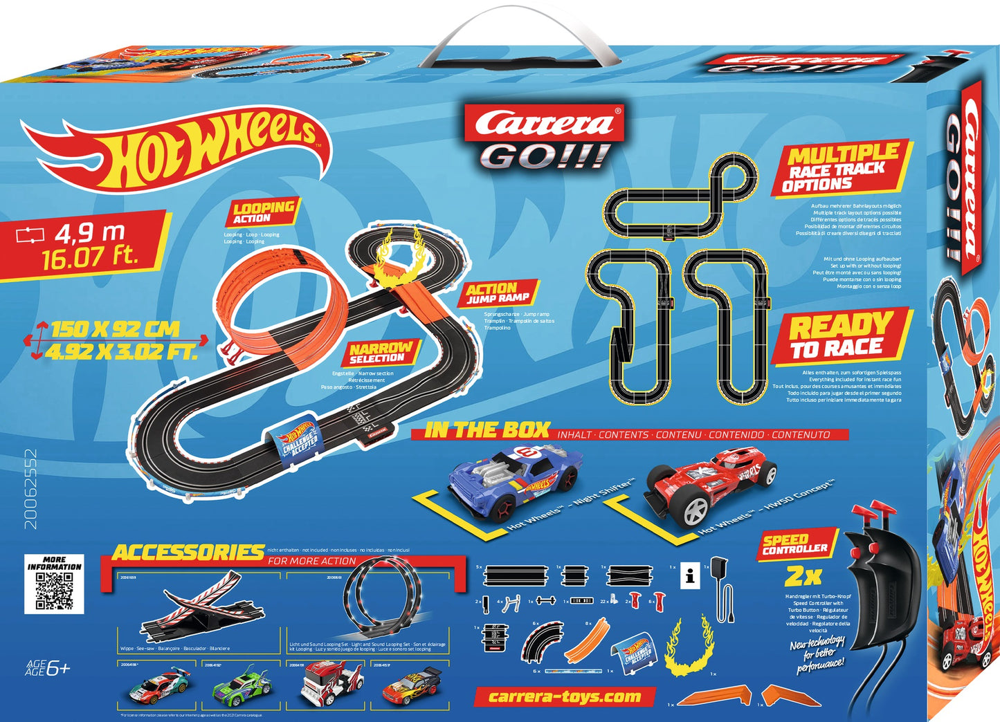 Carrera GO!!! Hot Wheels™ 4.9 - 1:43 Slot Car Racing Set