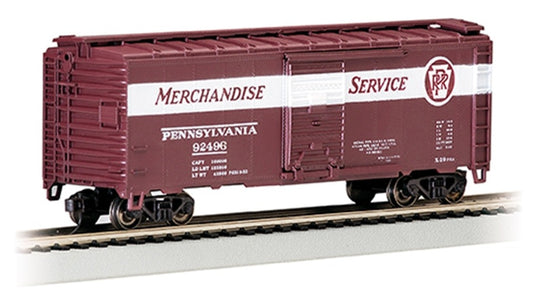 PS1 40' Box Car - Pennsylvania Railroad #92496 - Merchandise Service