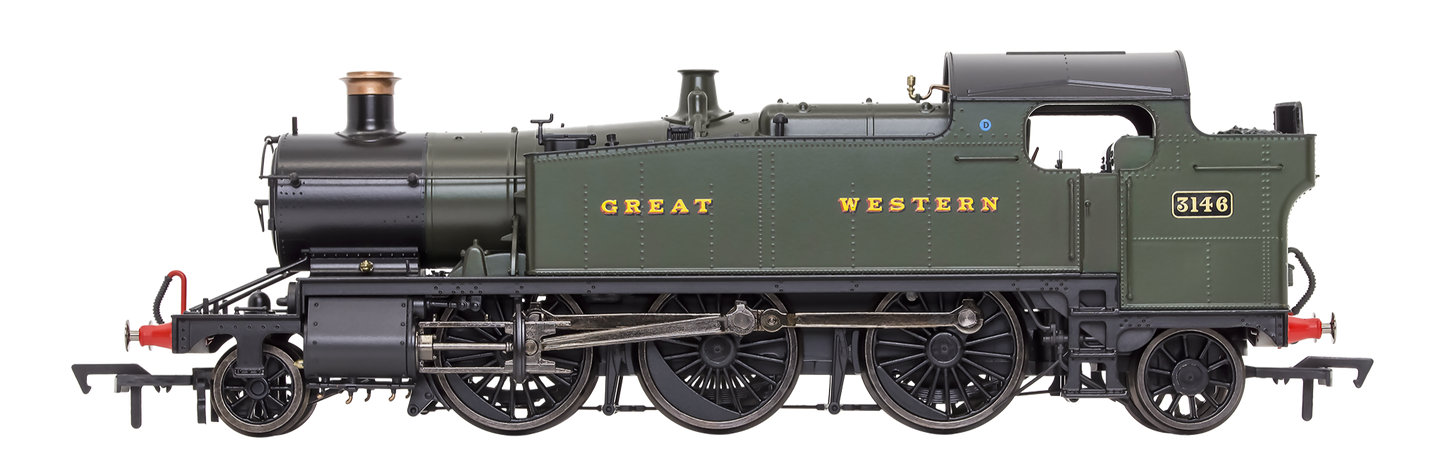 Large Prairie 3146 GWR Green Great Western Steam Locomotive