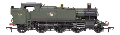 Large Prairie 5101 Lined BR Green Late Crest Steam Locomotive