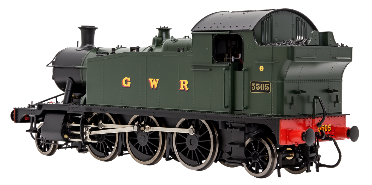 LHT-S-5506S Class 55xx 2-6-2 BR Early Crest BR Lined Black 5527 Steam Locomotive - DCC Sound Fitted main image 1