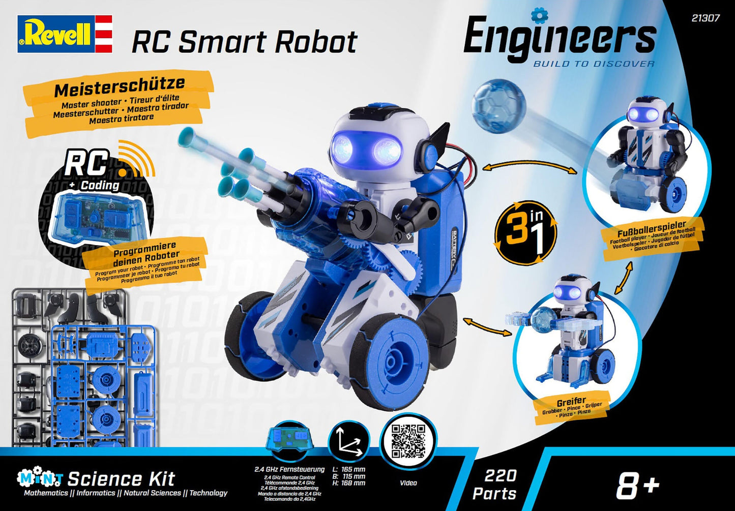 RC Smart Robot 3in1 Revell Engineers Model Kit
