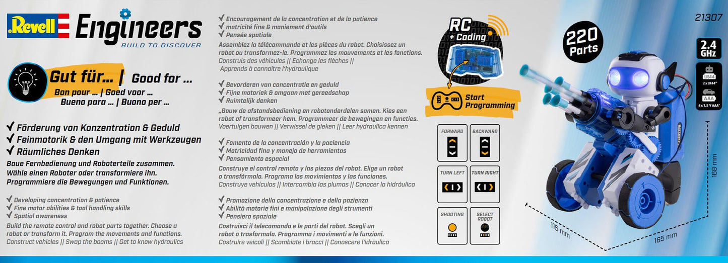 RC Smart Robot 3in1 Revell Engineers Model Kit