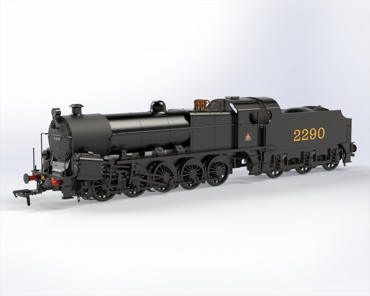 KR Models KRM-BIG-OO-MR-R MR 0-10-0 Lickey Banker ‘Big Bertha’ MR Black ...