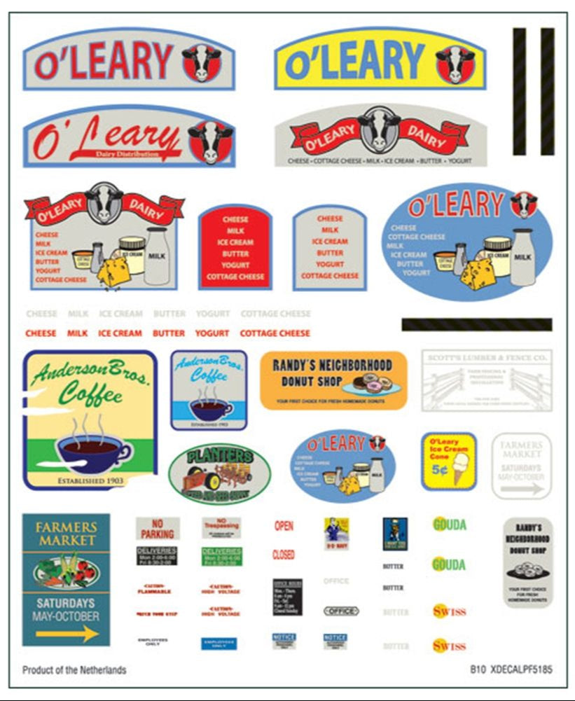 HO O'Leary Dairy Dist Model Kit