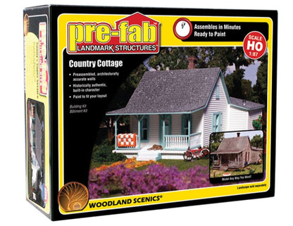 HO Country Cottage Model Kit