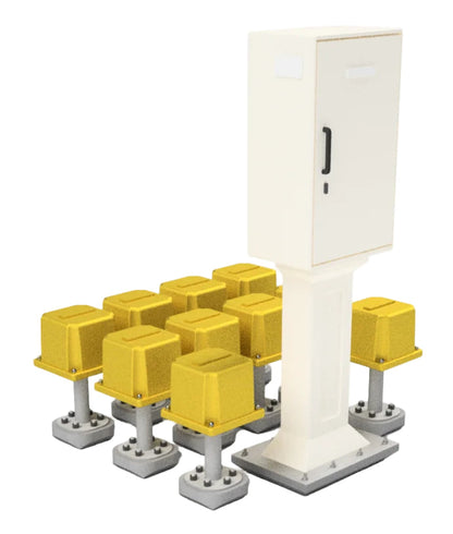 OO Gauge Dis Box + Axel Counters (Pack of 10) - Unpainted