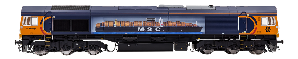 Dapol 7D-066-003DS Class 66 709 GBRF Sorrento MSC Livery – Rails