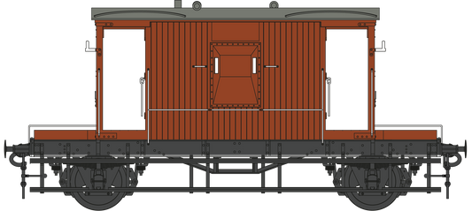 BR 20T Brake Van BR Bauxite Unnumbered