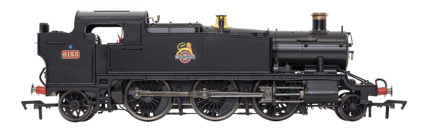 Large Prairie 6153 BR Black Early Crest Steam Locomotive