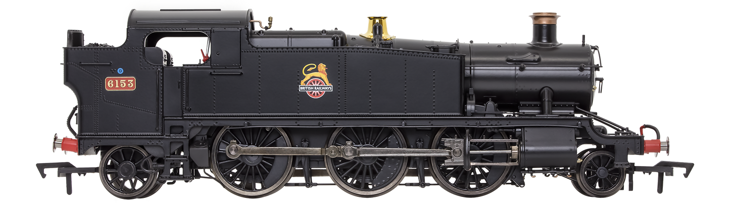 Large Prairie 6153 BR Black Early Crest Steam Locomotive - DCC Fitted