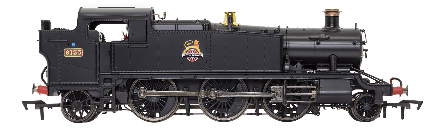 Large Prairie 6153 BR Black Early Crest Steam Locomotive - DCC Sound