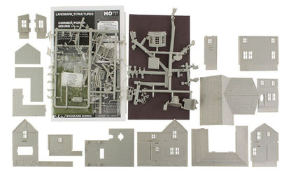 HO Corner Porch House Model Kit