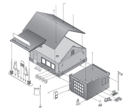 N Sonny's Super Service Model kit