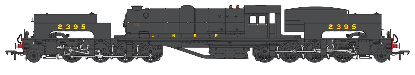 LNER Class U1 2-8-0 0-8-2T Beyer Garratt LNER Lined Black No. 2395 (As Built) Steam Locomotive