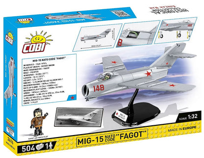 MIG-15 Fagot Korean War (504 pcs) Model Kit