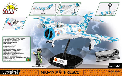 MIG-17 NATO Code F Vietnam War (577 pcs) Model Kit