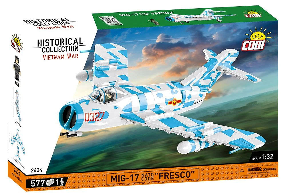 MIG-17 NATO Code F Vietnam War (577 pcs) Model Kit