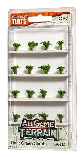 All Game Terrain - Dark Green Shrubs Tufts