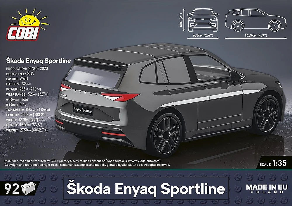 Skoda Enyaq Sportline (102 pcs) Model Kit