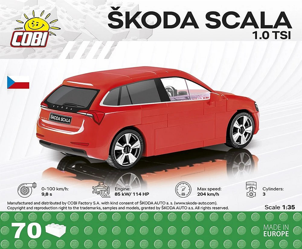 Skoda Scala 1.0 TSI (70 pcs) Model Kit