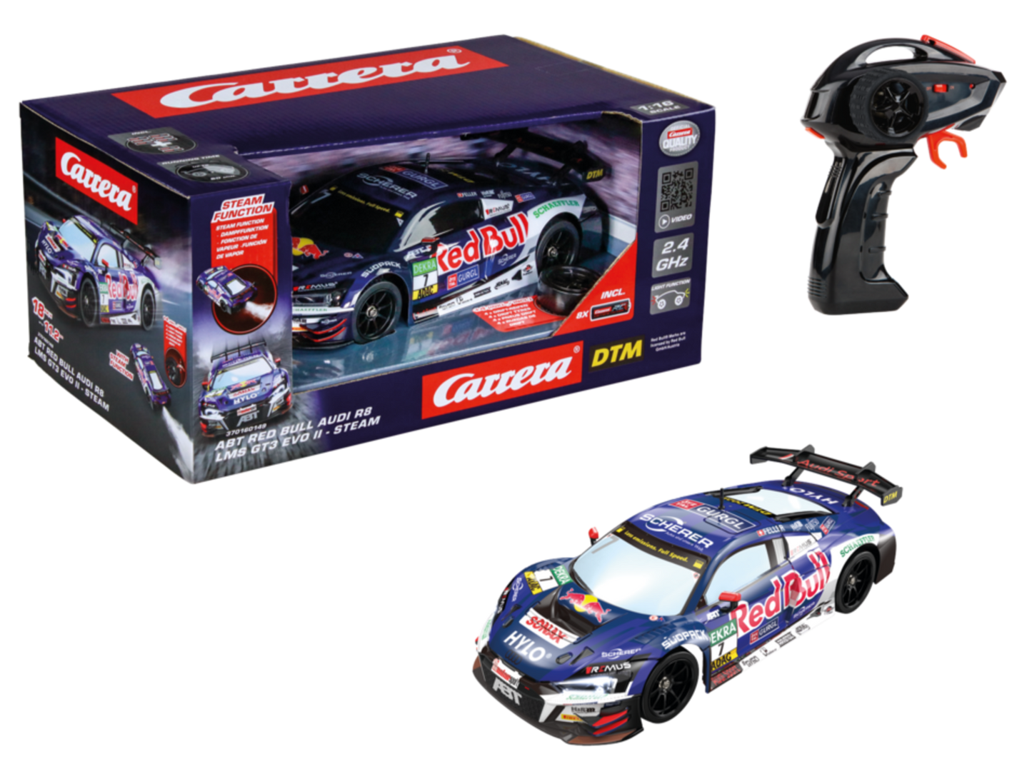 Carrera RC ABT Red Bull Audi R8 LMS GT3 Evo II - Steam 2.4GHz