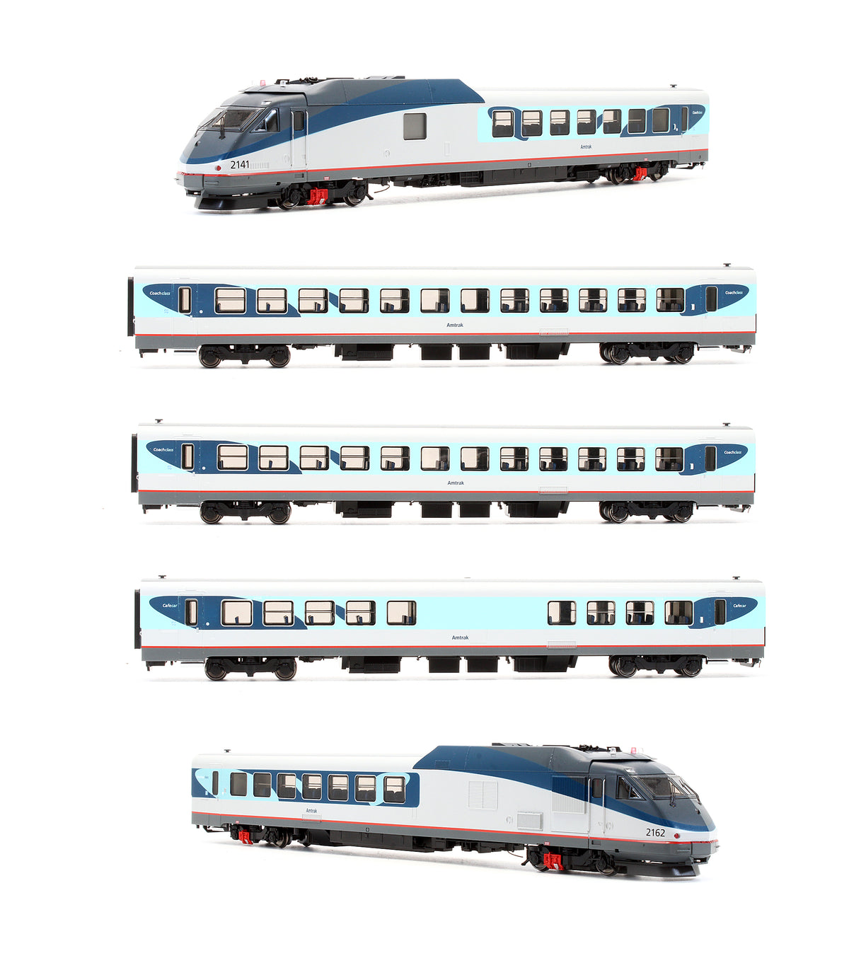 Pre-Owned Rohr Turbotrain Amtrak (5 Car) - Phase V - DCC Sound