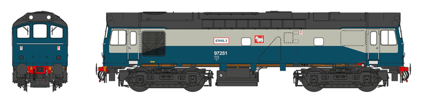 Class 25/3 97251 'ETHEL 2' BR Blue / Grey Diesel Locomotive