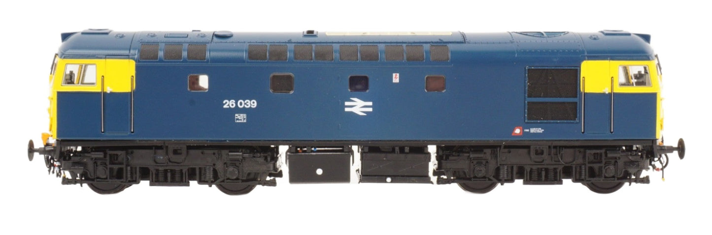 Class 26 039 BR Blue (Full Yellow Ends) With Twin Headlights Diesel Locomotive