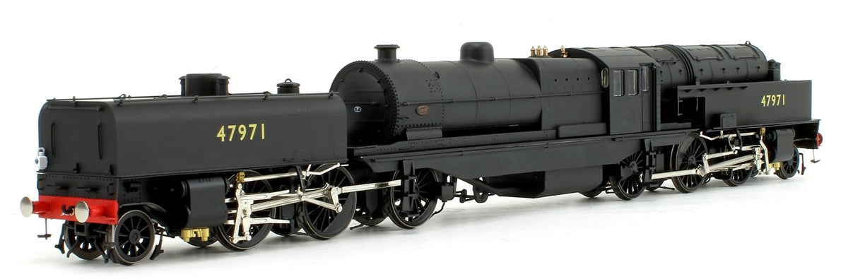Pre-Owned Beyer Garratt 2-6-0 0-6-2 47971 in BR black with no emblem and revolving coal bunker design