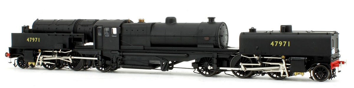 Pre-Owned Beyer Garratt 2-6-0 0-6-2 47971 in BR black with no emblem and revolving coal bunker design