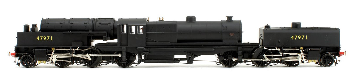 Pre-Owned Beyer Garratt 2-6-0 0-6-2 47971 in BR black with no emblem and revolving coal bunker design