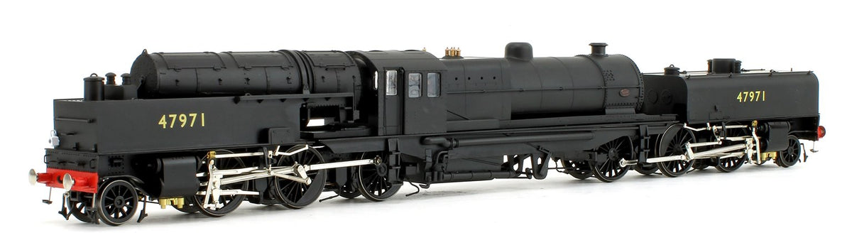 Pre-Owned Beyer Garratt 2-6-0 0-6-2 47971 in BR black with no emblem and revolving coal bunker design