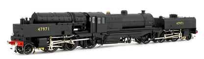 Pre-Owned Beyer Garratt 2-6-0 0-6-2 47971 in BR black with no emblem and revolving coal bunker design