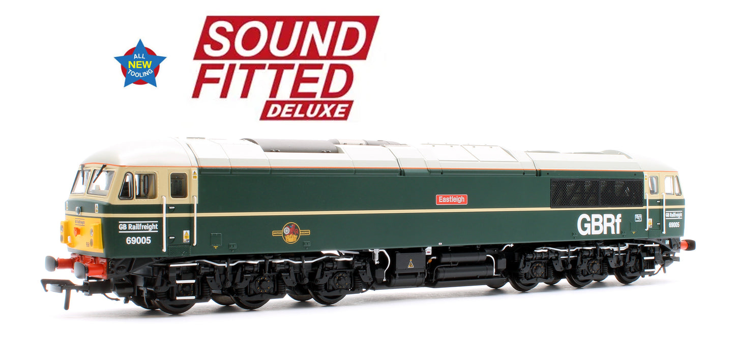 Class 69 69005 'Eastleigh' BR Green (Late Crest) (GBRf) Diesel Locomotive - DCC Sound Deluxe