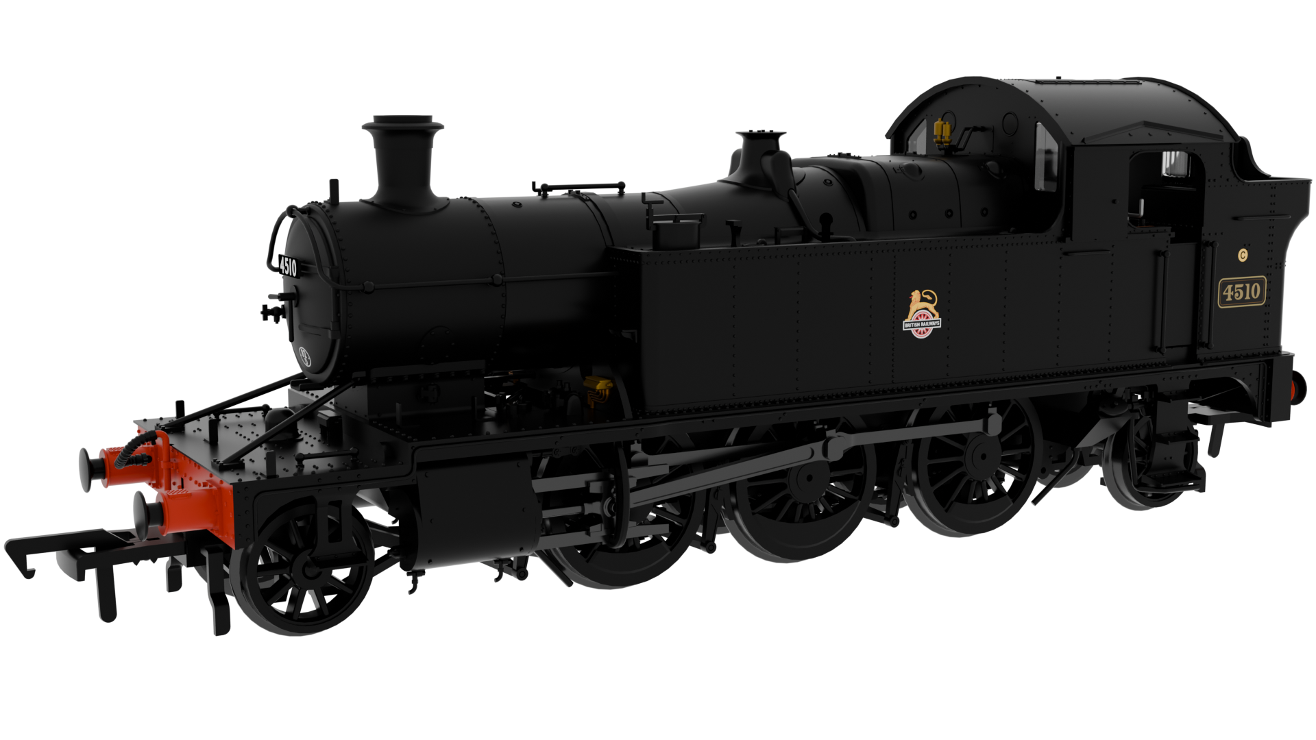 Rapido Trains UK 951107 GWR 45xx No.4510 BR Early Crest Plain – Rails