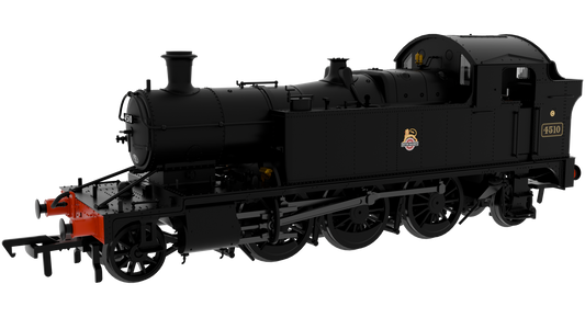 951607 GWR 45xx No.4510 BR Early Crest Plain Black (Small Crest) Steam Locomotive - DCC Sound