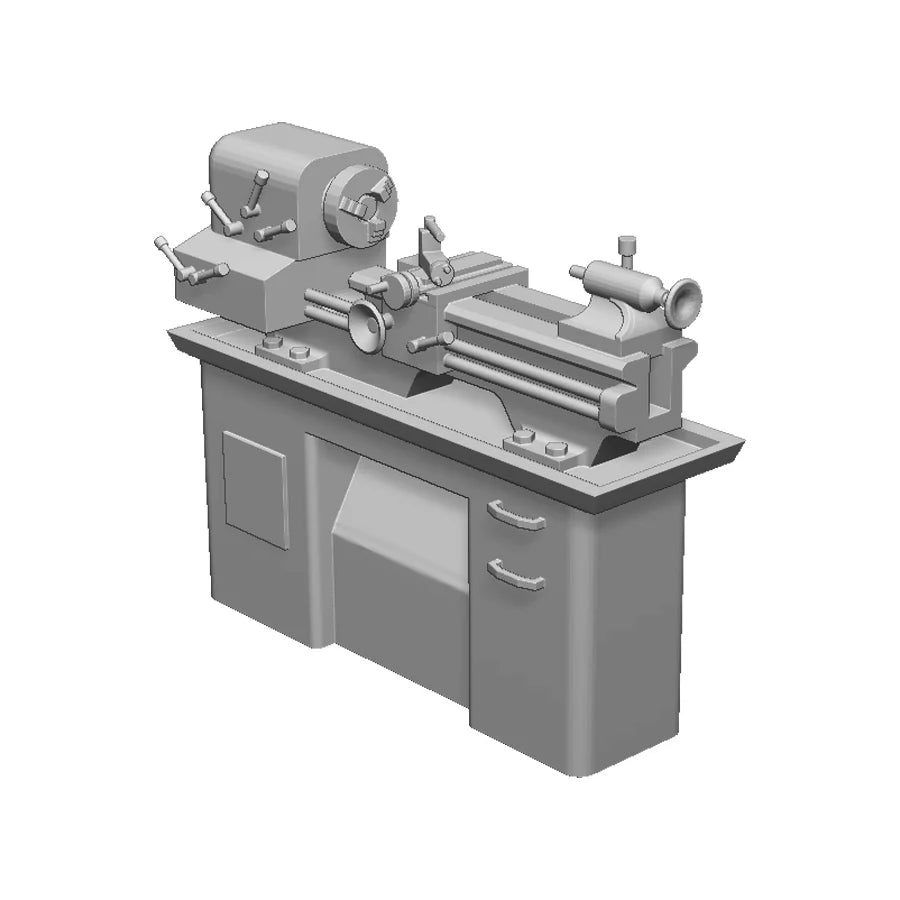 27105-043 O Gauge Workshop Details - Lathe