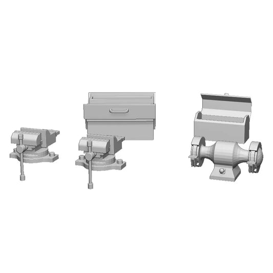 27111-148 N Gauge Workshop Details - Workbench Accessories