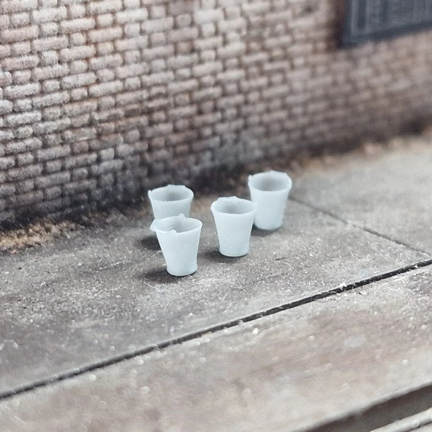 2715-043 O Gauge Detailing - Galvanised Buckets x8