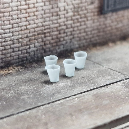 2715-043 O Gauge Detailing - Galvanised Buckets x8