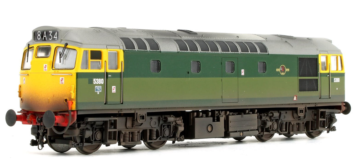 Pre-Owned 2719 Class 27 - 5380 BR Two-Tone Green (Full Yellow Ends) Diesel Locomotive - Weathered - DCC Fitted