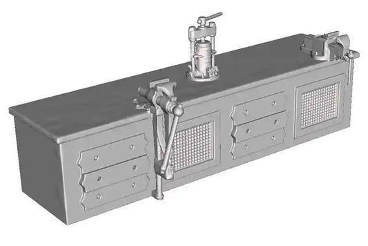 N Gauge Loco & Diesel Depot - Fitter's Bench Loco Shed Detailing