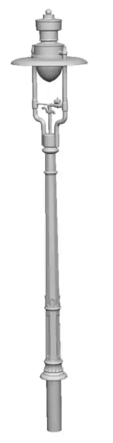 OO Gauge - Detailing - GWR No1 Octagonal Column Suggs Lamps x5