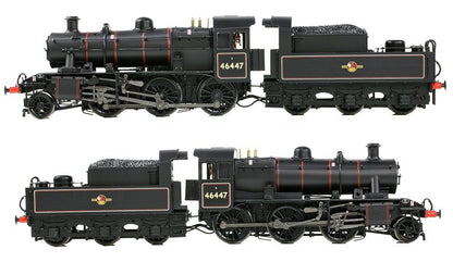 32-829B LMS Ivatt 2MT 46447 BR Lined Black (Late Crest) Steam Locomotive