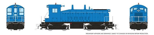 027102 HO EMD SW9 (DC/Silent): Industrial Blue