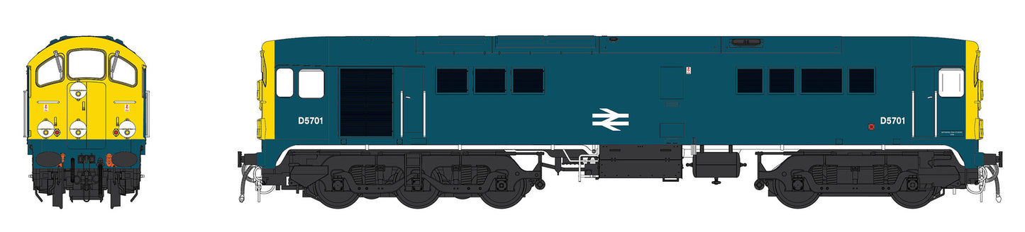 Class 28 Co-Bo BR Blue D5701 Diesel Locomotive